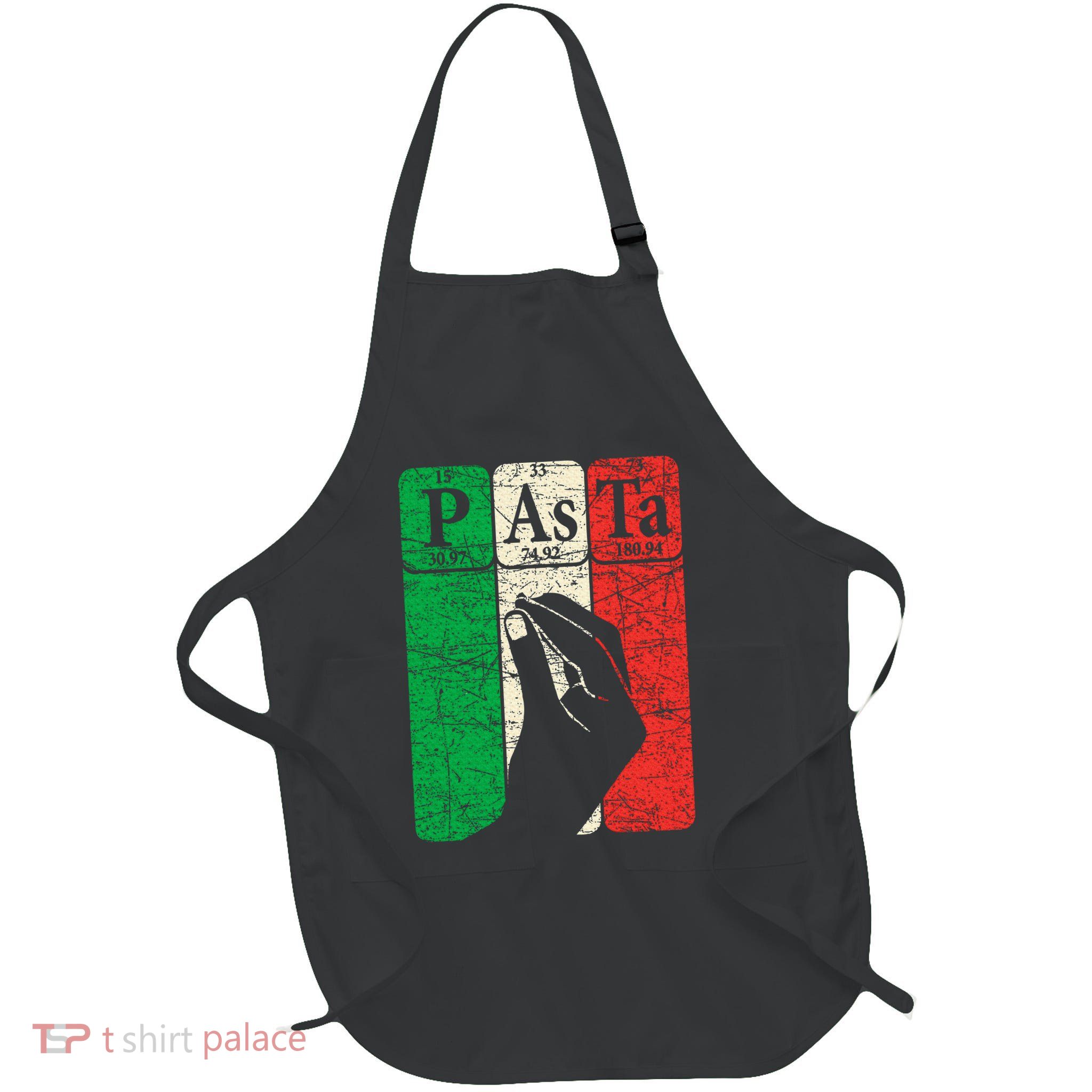 Italian Pasta Periodic Table Elements Italian Hand Gesture Apron