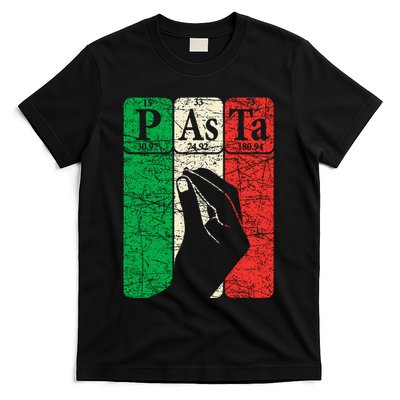 Italian Pasta Periodic Table Elements Italian Hand Gesture T-Shirt