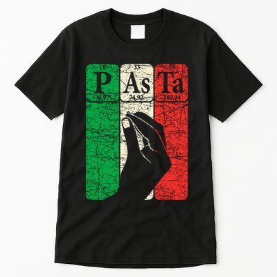 Italian Pasta Periodic Table Elements Italian Hand Gesture Tall T-Shirt