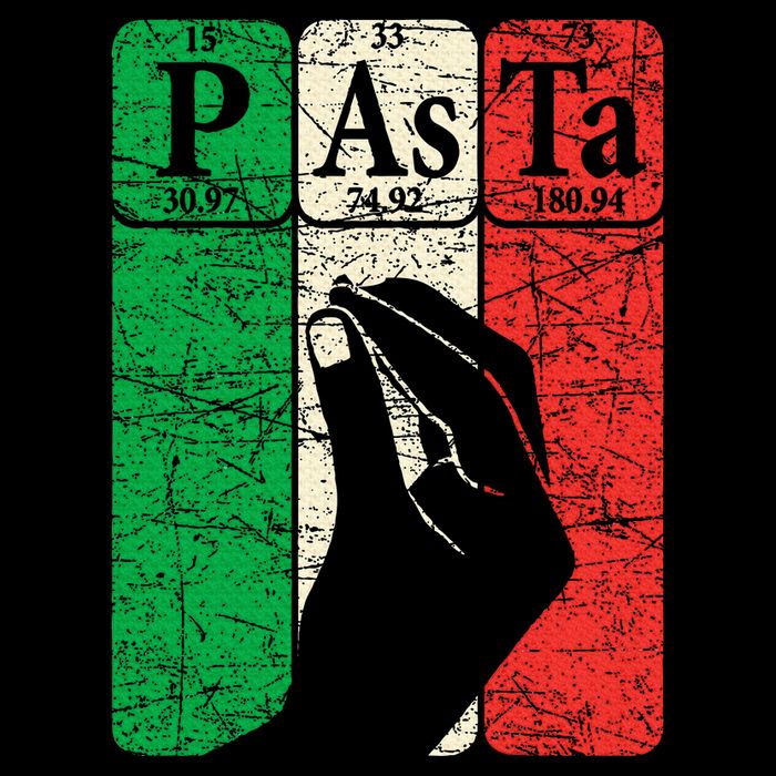 Italian Pasta Periodic Table Elements Italian Hand Gesture 16 in Basic Backpack