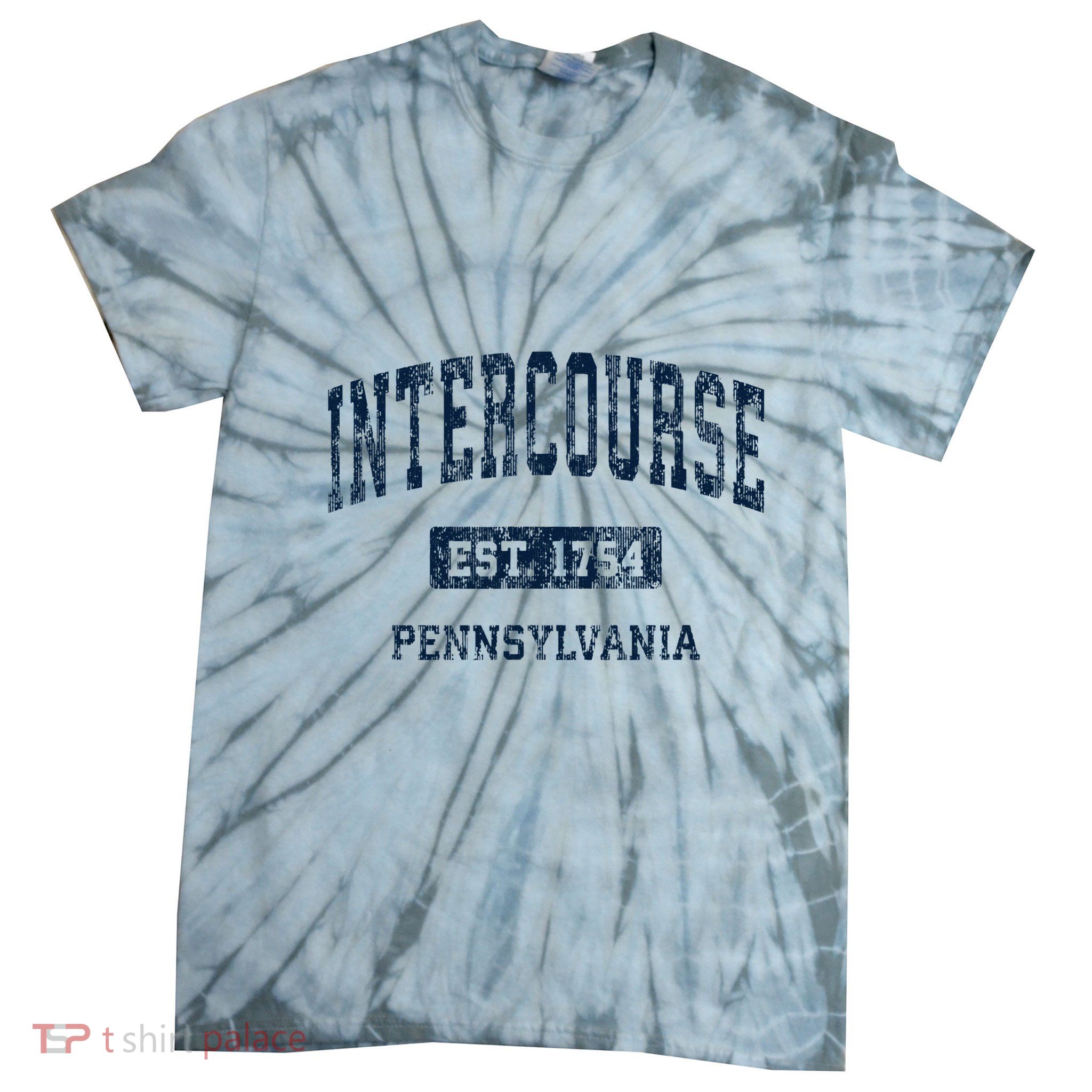 Intercourse Pennsylvania Pa Vintage Athletic Sports Design Tie-Dye T-Shirt