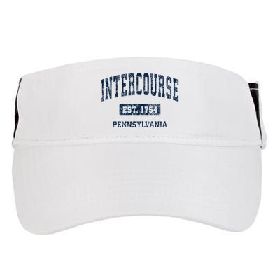 Intercourse Pennsylvania Pa Vintage Athletic Sports Design Adult Drive Performance Visor