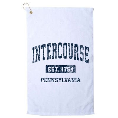 Intercourse Pennsylvania Pa Vintage Athletic Sports Design Golf Towel