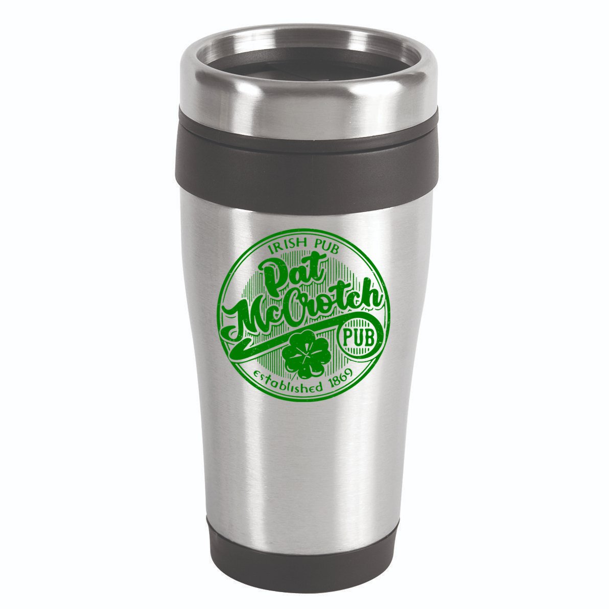 Irish Pub Pat McCrotch Pub 1869 Vintage 16oz Travel Tumbler