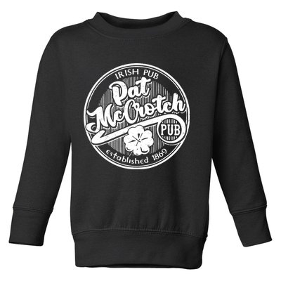 Irish Pub Pat McCrotch Pub 1869 Vintage Toddler Sweatshirt