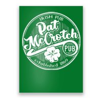 Irish Pub Pat McCrotch Pub 1869 Vintage Poster