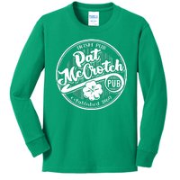 Irish Pub Pat McCrotch Pub 1869 Vintage Kids Long Sleeve Shirt