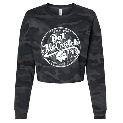 Irish Pub Pat Mccrotch Pub 1869 Cropped Pullover Crew