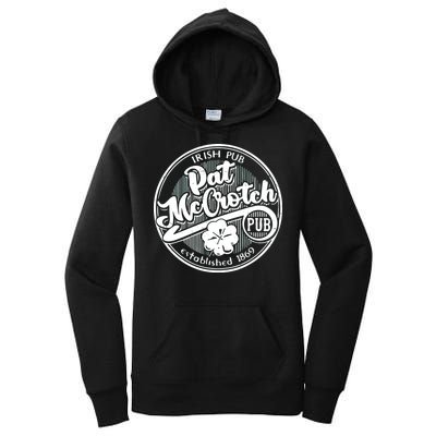 Irish Pub Pat Mccrotch Pub 1869 Women's Pullover Hoodie