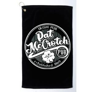 Irish Pub Pat Mccrotch Pub 1869 Platinum Collection Golf Towel