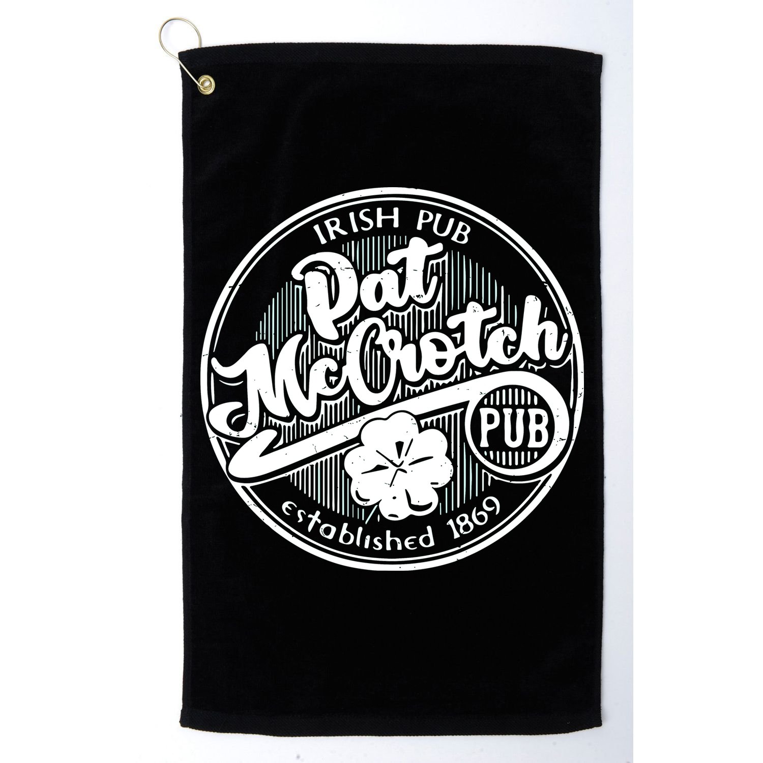 Irish Pub Pat Mccrotch Pub 1869 Golf Towel