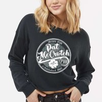 Irish Pub Pat Mccrotch Pub 1869 Cropped Pullover Crew