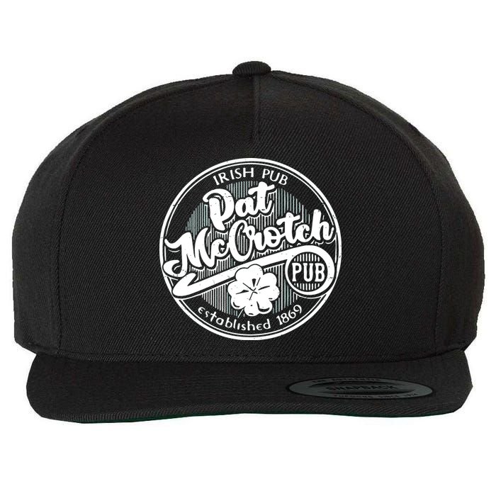 Irish Pub Pat Mccrotch Pub 1869 Wool Snapback Cap