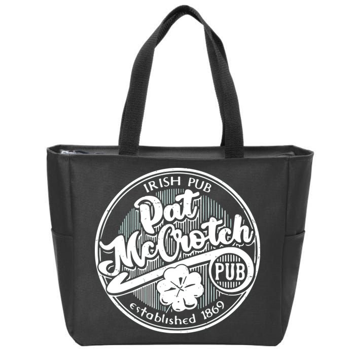Irish Pub Pat Mccrotch Pub 1869 Zip Tote Bag