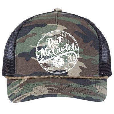 Irish Pub Pat Mccrotch Pub 1869 Retro Rope Trucker Hat Cap