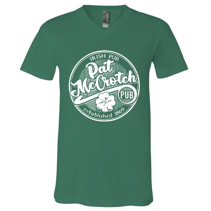 Irish Pub Pat Mccrotch Pub 1869 V-Neck T-Shirt