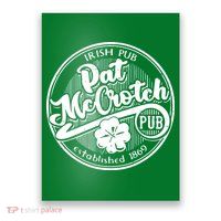 Irish Pub Pat Mccrotch Pub 1869 Poster