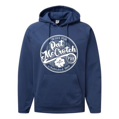 Irish Pub Pat Mccrotch Pub 1869 Performance Fleece Hoodie