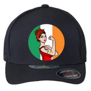 Irish Proud Patriotic Ireland Funny Gift Flexfit Unipanel Trucker Cap