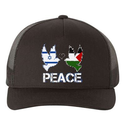 Israel Palestine Peace Friendship Pigeons gift Yupoong Adult 5-Panel Trucker Hat