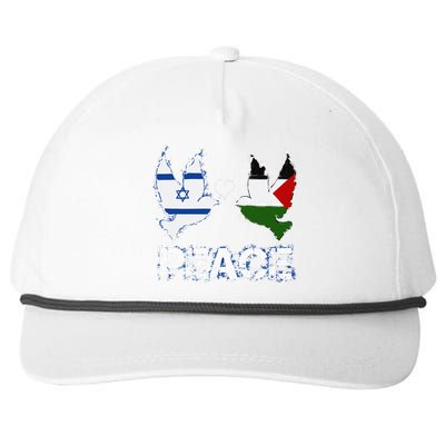 Israel Palestine Peace Friendship Pigeons gift Snapback Five-Panel Rope Hat