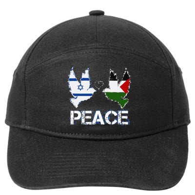 Israel Palestine Peace Friendship Pigeons gift 7-Panel Snapback Hat