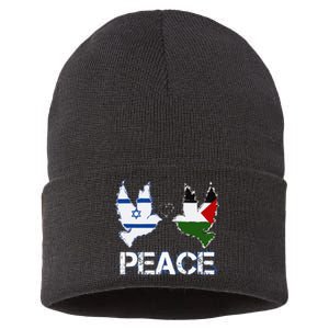 Israel Palestine Peace Friendship Pigeons gift Sustainable Knit Beanie