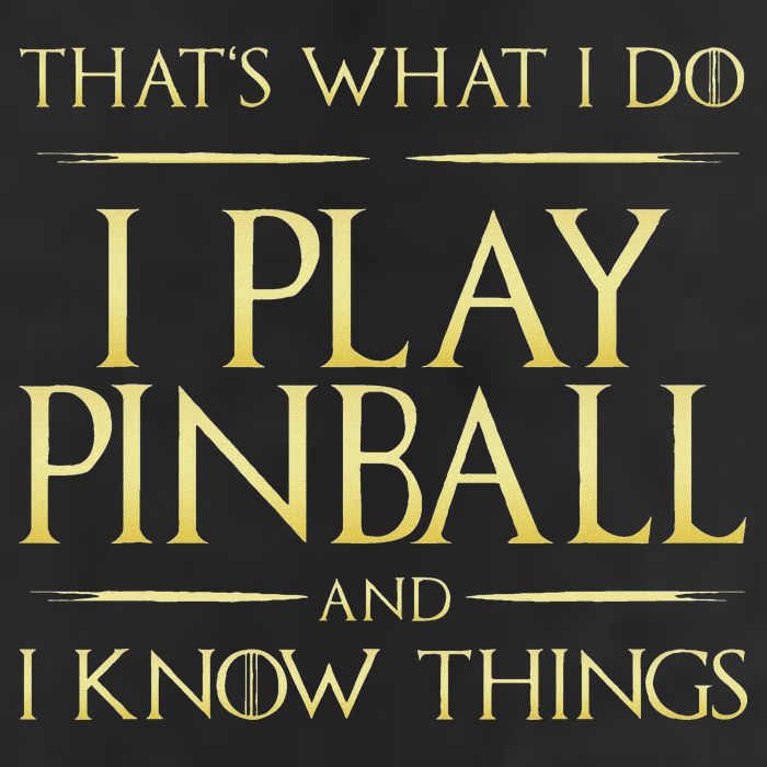 I Play Pinball And I Know Things Pinball Garment-Dyed Fleece Hoodie