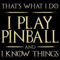 I Play Pinball And I Know Things Pinball Poster