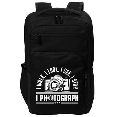 I Photograph Photography Camera Photographer Cute Gift Impact Tech Backpack