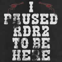 I Paused Rdr2 To Be Here Joke 7 Panel Mesh Trucker Snapback Hat