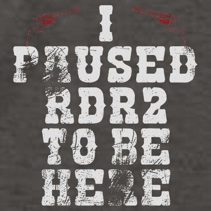 I Paused Rdr2 To Be Here Joke Vector Backpack