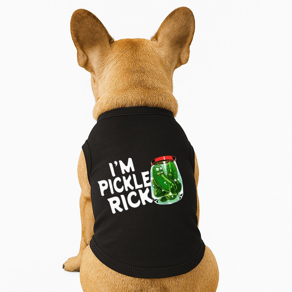 IM Pickle Rick Pickle Funny Doggie Tank