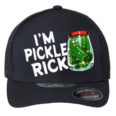 IM Pickle Rick Pickle Funny Flexfit Unipanel Trucker Cap