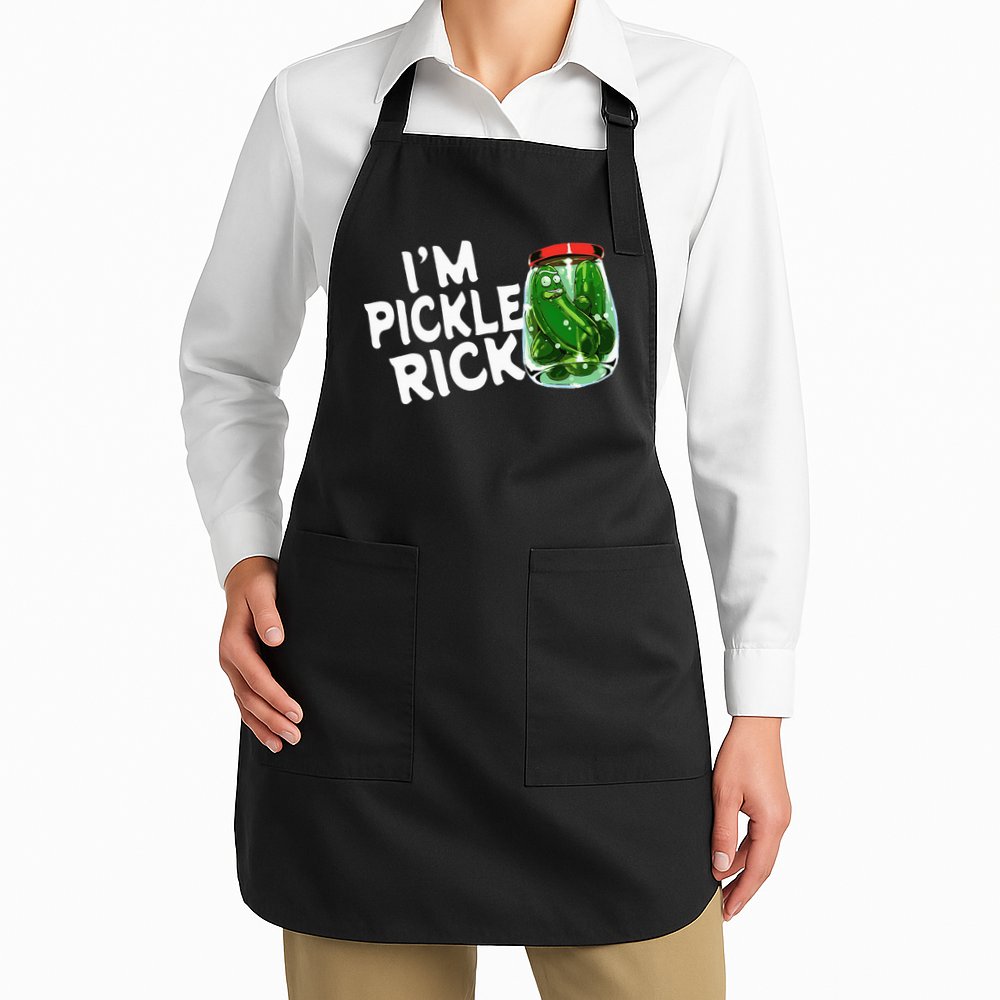 IM Pickle Rick Pickle Funny Apron
