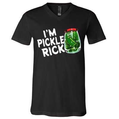 IM Pickle Rick Pickle Funny V-Neck T-Shirt