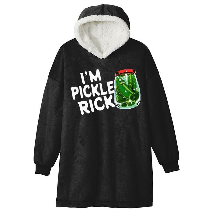IM Pickle Rick Pickle Funny Hooded Wearable Blanket