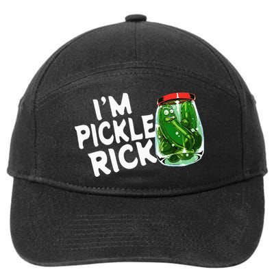 IM Pickle Rick Pickle Funny 7-Panel Snapback Hat