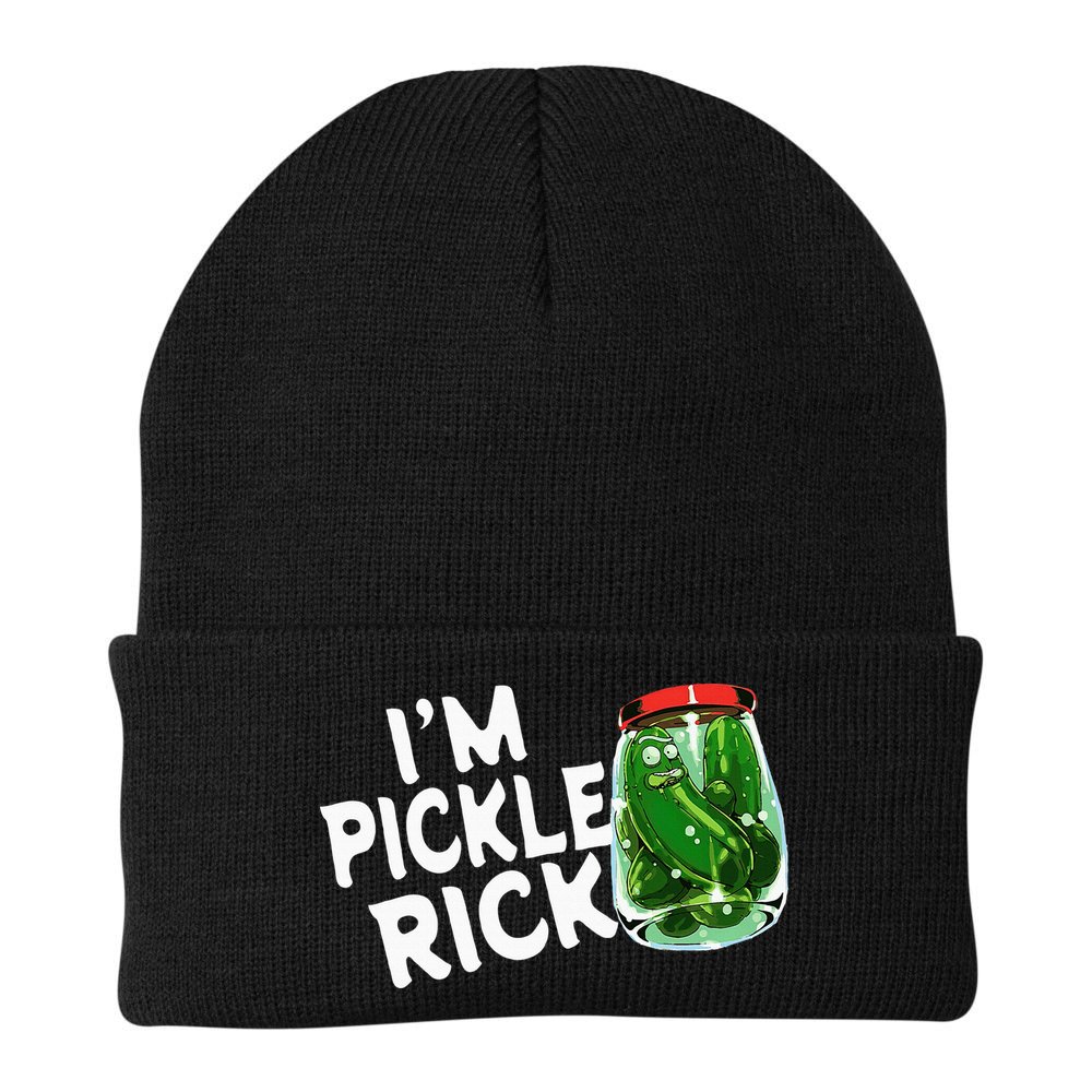 IM Pickle Rick Pickle Funny Beanie