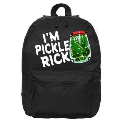 IM Pickle Rick Pickle Funny 16 in Basic Backpack