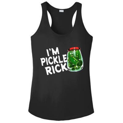 IM Pickle Rick Pickle Funny Ladies PosiCharge Competitor Racerback Tank