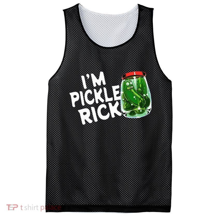 IM Pickle Rick Pickle Funny Mesh Reversible Basketball Jersey Tank