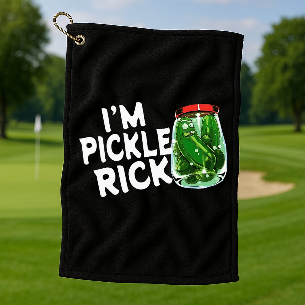 IM Pickle Rick Pickle Funny Golf Towel