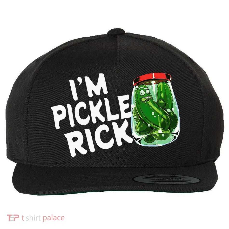 IM Pickle Rick Pickle Funny Wool Snapback Cap