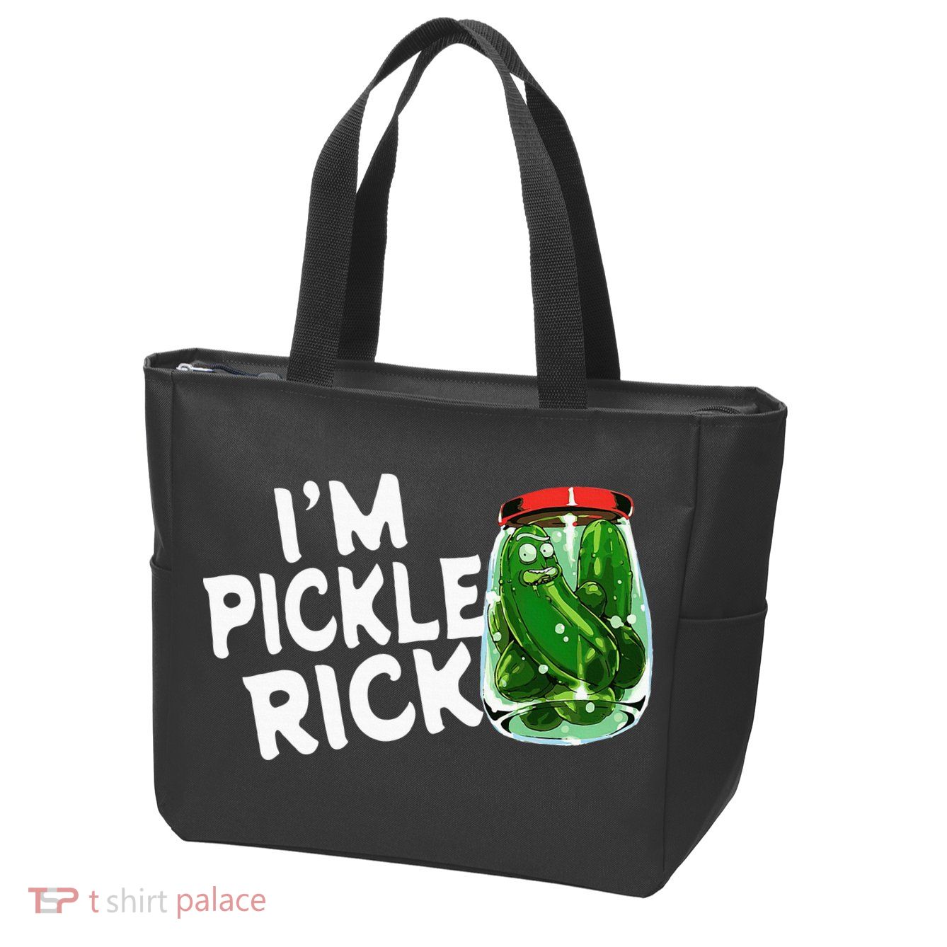 IM Pickle Rick Pickle Funny Zip Tote Bag