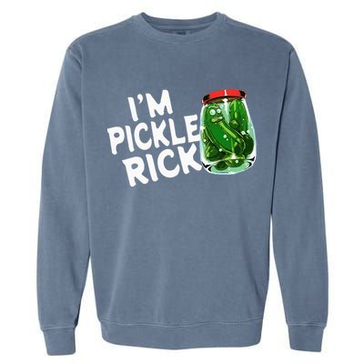 IM Pickle Rick Pickle Funny Garment-Dyed Sweatshirt