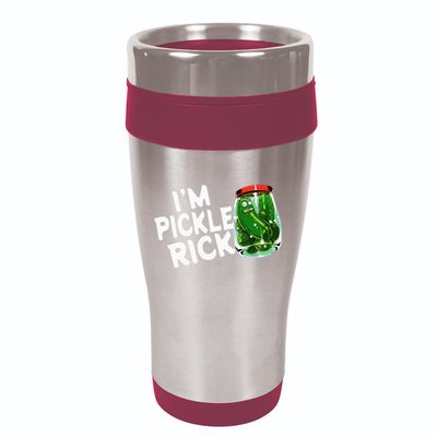 IM Pickle Rick Pickle Funny 16oz Travel Tumbler