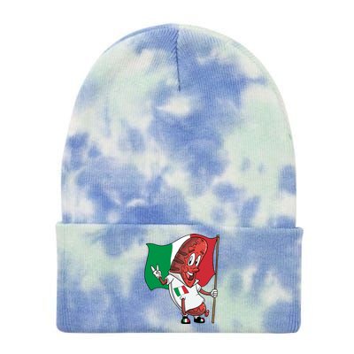 Italian Pork Roast Sausage Gift Tie Dye 12in Knit Beanie