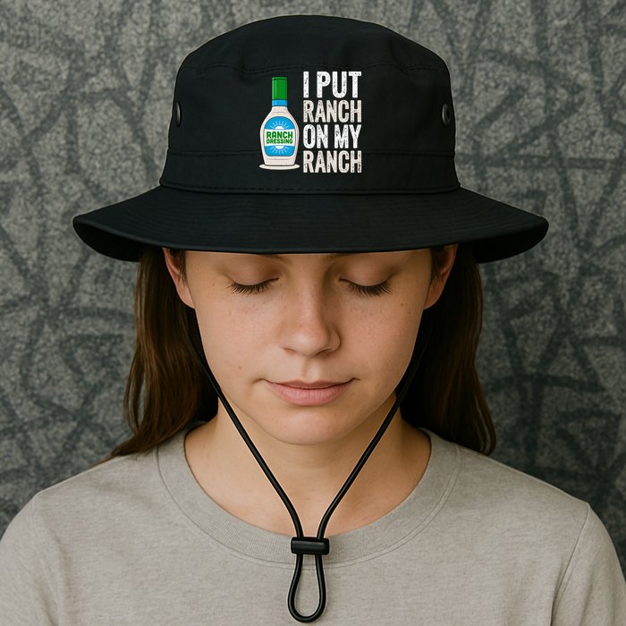 I Put Ranch On My Ranch Funny Vintage Ranch Dressing Bucket Hat