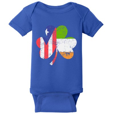 Irish Puerto Rican Flag Ireland Shamrock St Patricks Day Tee Gift Baby Bodysuit